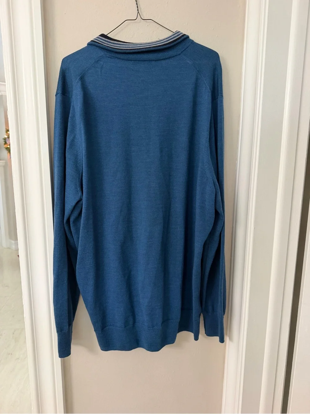 Blue Half-Zip Men's Sweater by Brooks Brothers